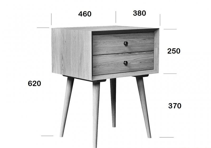 Тумба Siena 2 46х38х62 из ясеня