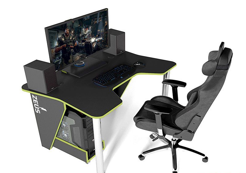 Стол геймерский игровой IGROK-3L с LED подсветкой