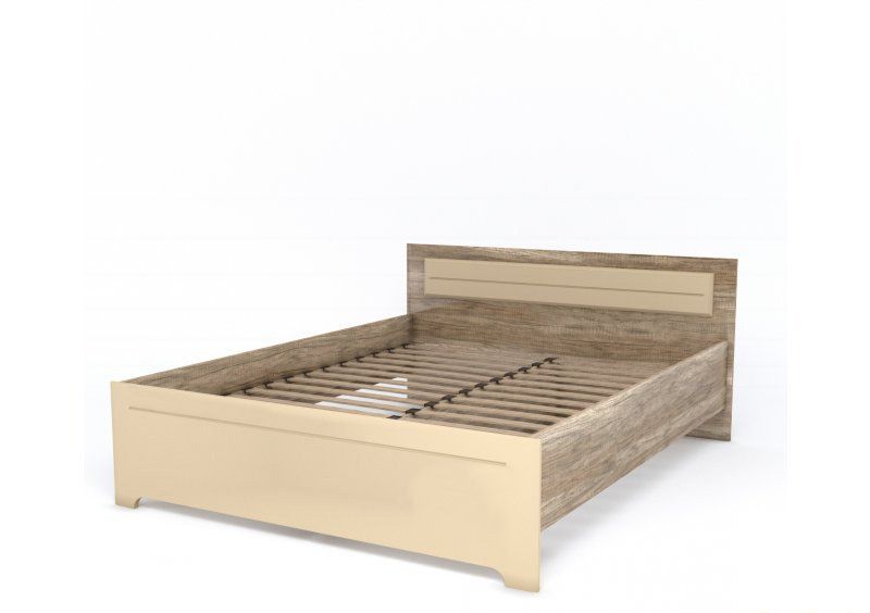 Кровать Mulatto W 160 дуб каньон/сахара глянец