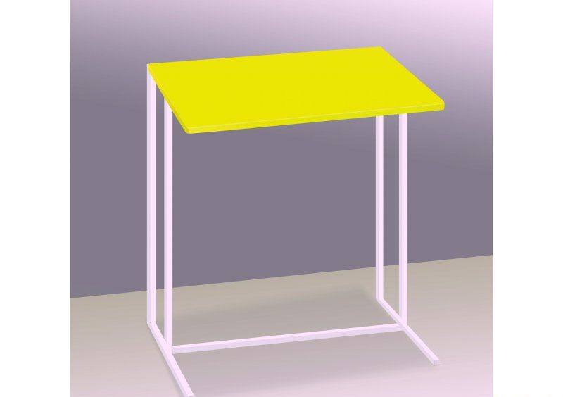 Стол приставной для ноутбука Comfort A440 yellow/white