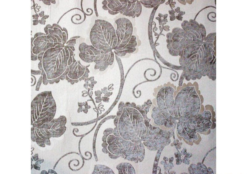 Ткань шенилл Шайн Flower Grey