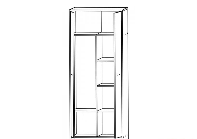 Шкаф комбинированный SZF2D Непо