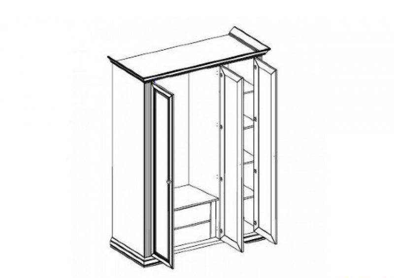 Шкаф Вайт 3D (2S) Шкаф Вайт 3D (2S)