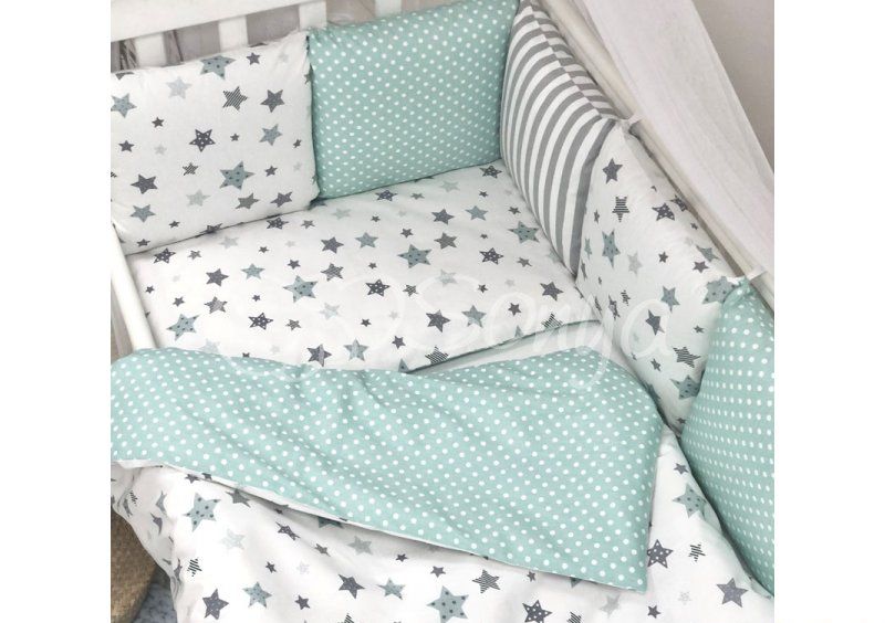 Комплект белья Baby Design Stars мятный