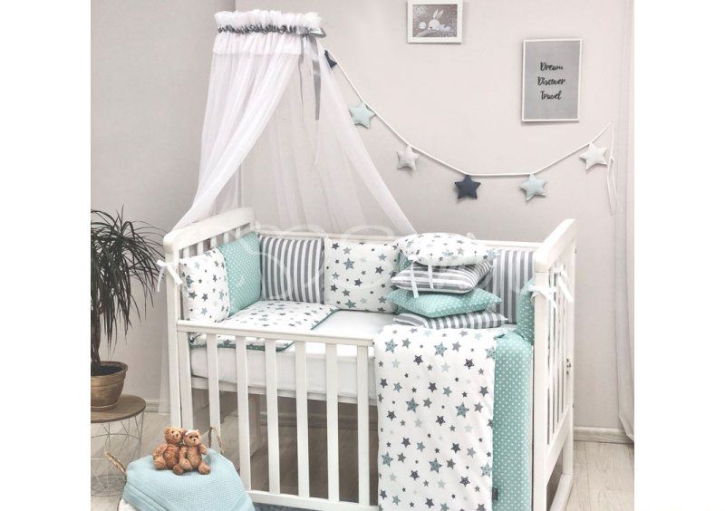 Комплект белья Baby Design Stars мятный