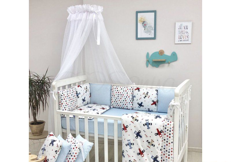 Комплект белья Baby Design Аэроплан