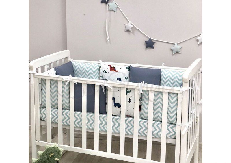 Бортики Baby Design Дино синий