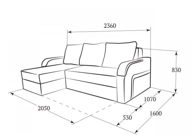 Угловой диван Гранада