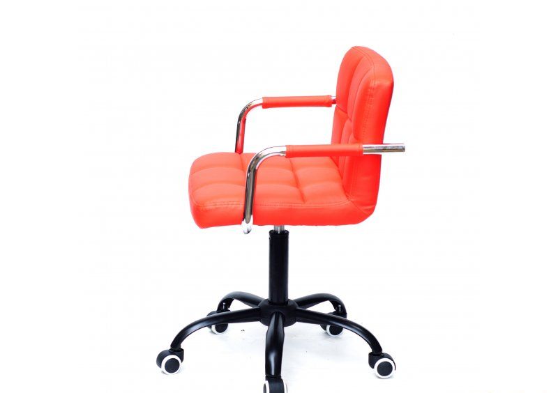 Кресло Arno-ARM BK - Office экокожа Красный 1007