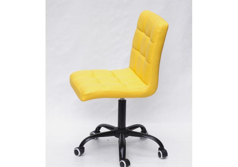 Стул Augusto BK - Office экокожа Желтый 1006