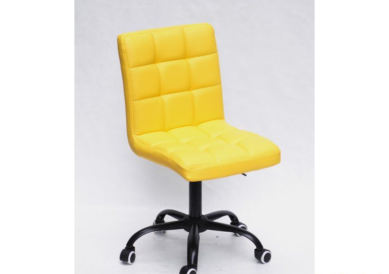 Стул Augusto BK - Office экокожа Желтый 1006
