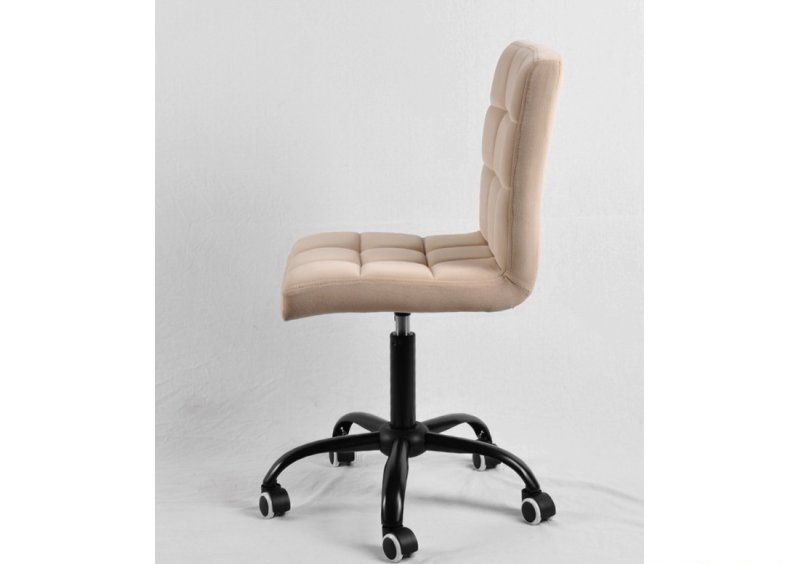 Стул Augusto BK - Office Бархат Бежевый В-1005