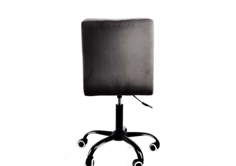 Стул Augusto BK - Office Бархат Серый В-1004