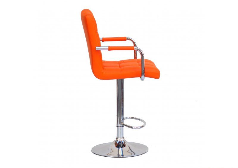 Стул Augusto-ARM BAR CH - BASE экокожа оранж 1012
