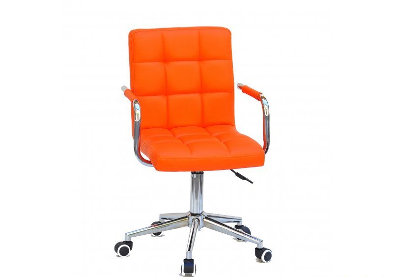 Кресло Augusto-ARM Modern Office экокожа оранж 1012
