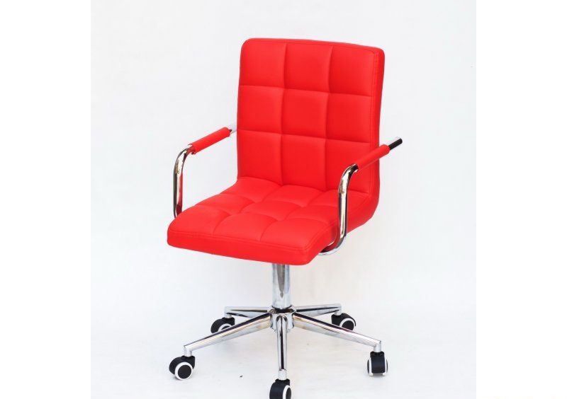 Кресло Augusto-ARM Modern Office экокожа Красный 1007