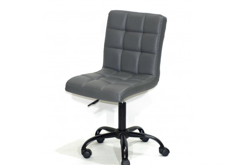 Стул Augusto BK - Office экокожа серый 1001