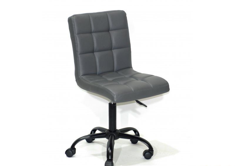 Стул Augusto BK - Office экокожа серый 1001