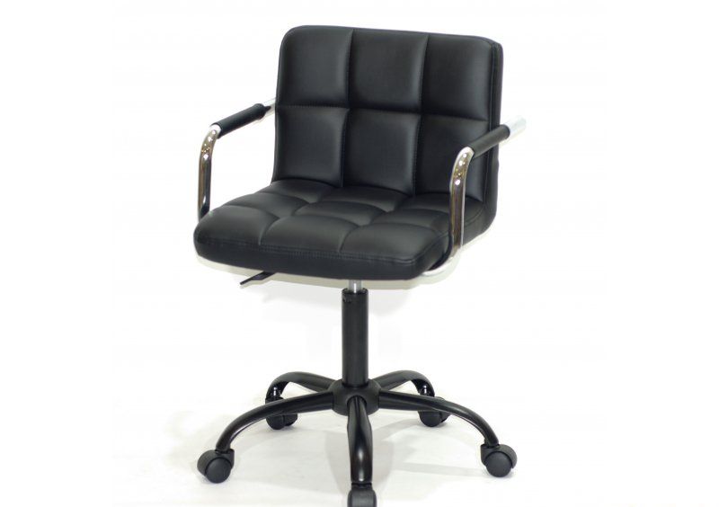 Стул Arno - Arm BK - Office экокожа черный