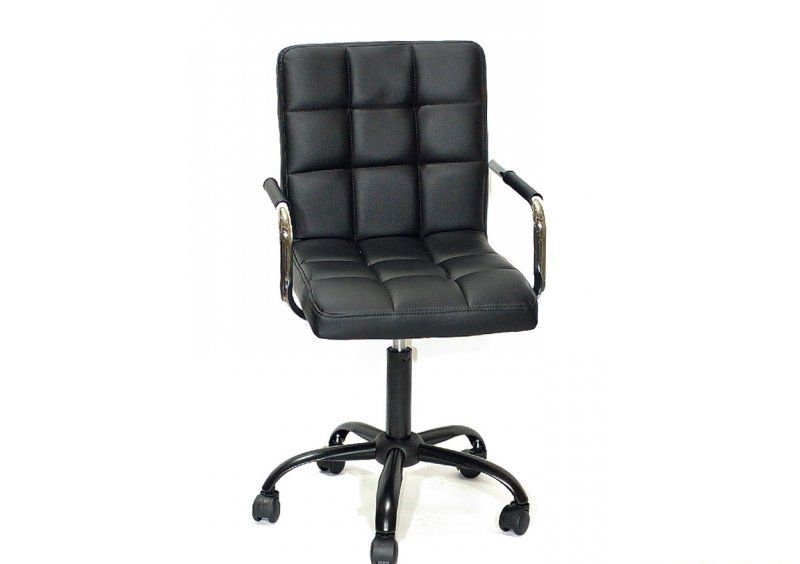 Кресло Augusto-ARM BK - Office экокожа черный