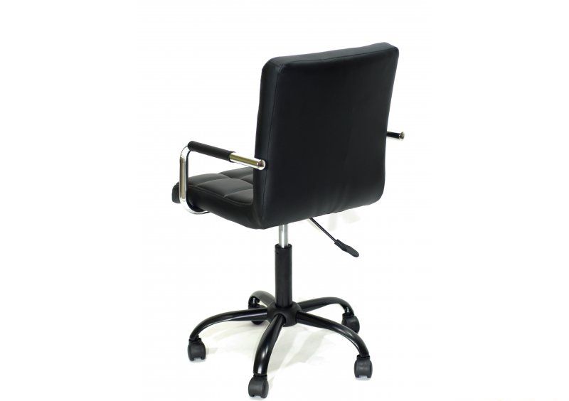 Кресло Augusto-ARM BK - Office экокожа черный