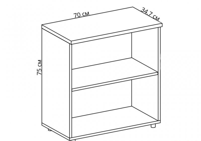 Стеллаж БЮ 401 70х34.7х75 см