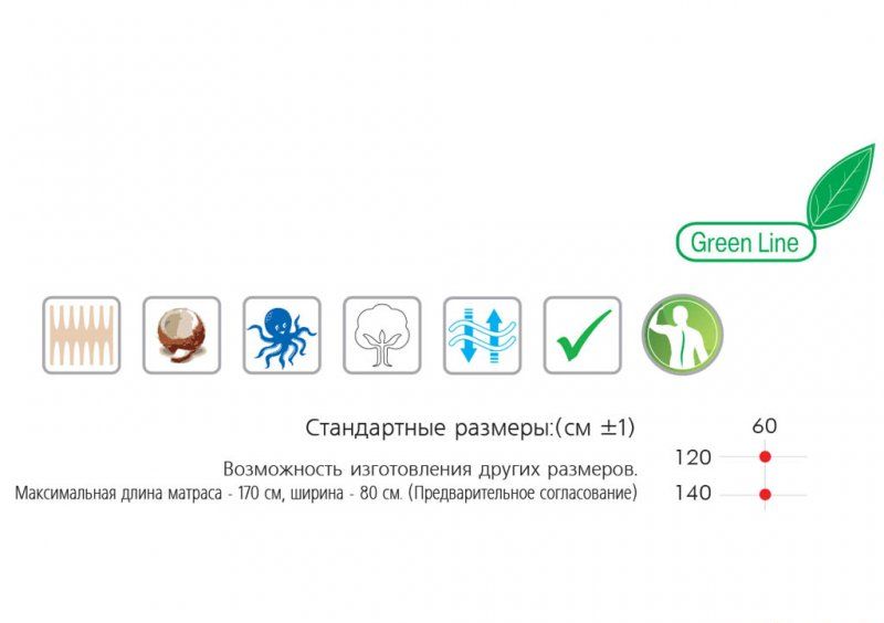 Ортопедический матрас Индиго 60х120