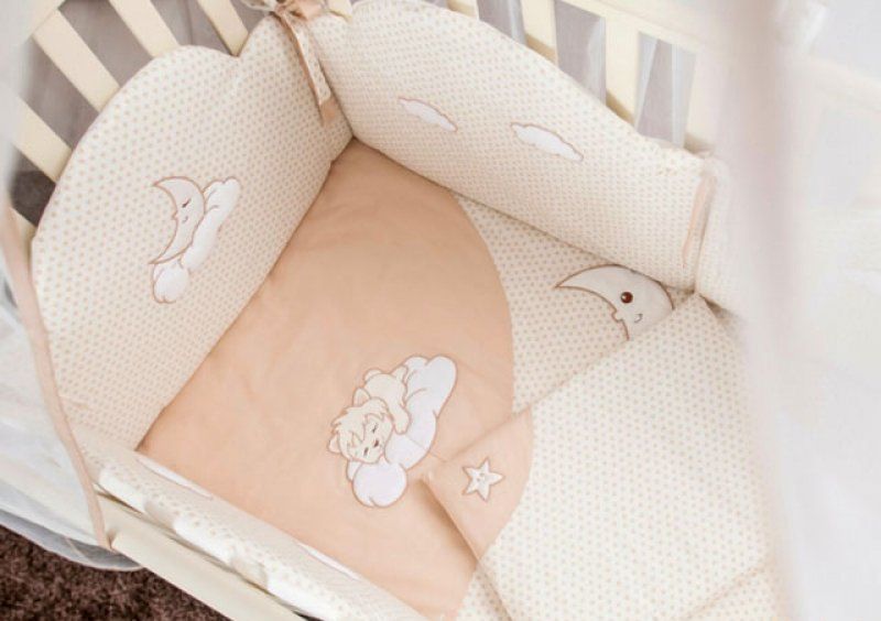 Защита (бампер) Veres Sleepyhead beige 4 единицы
