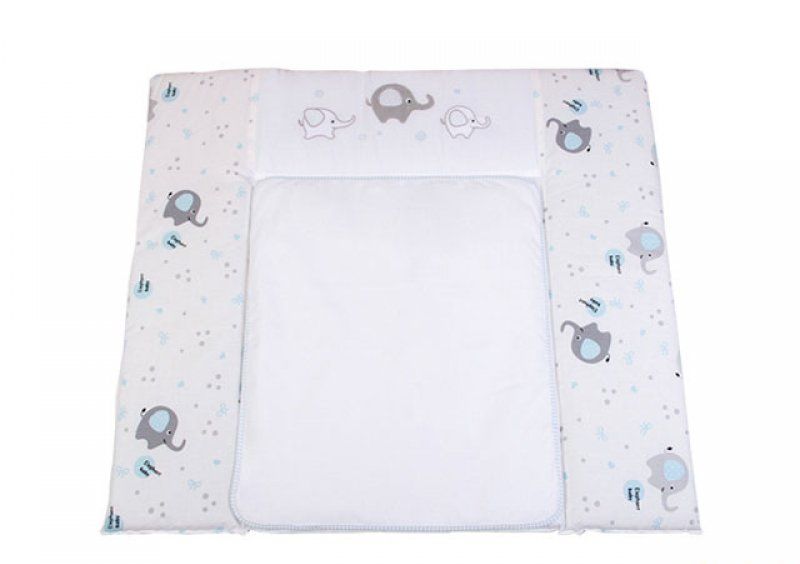 Пеленальный матрас Veres Elephant blue 50х70