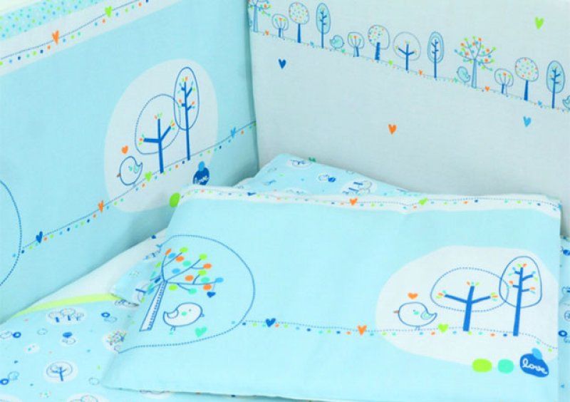 Постельный комплект Veres Forest blue 6 единиц
