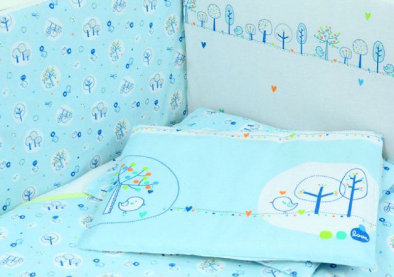 Постельный комплект Veres Forest blue 6 единиц