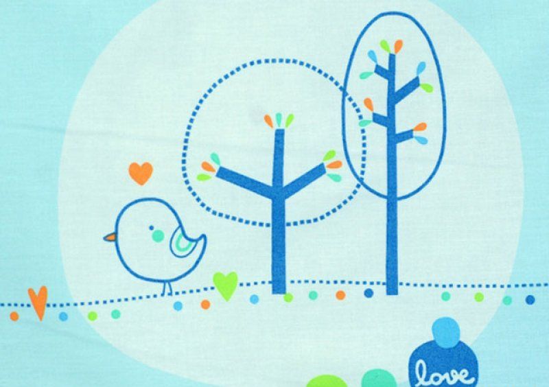 Постельный комплект Veres Forest blue 6 единиц