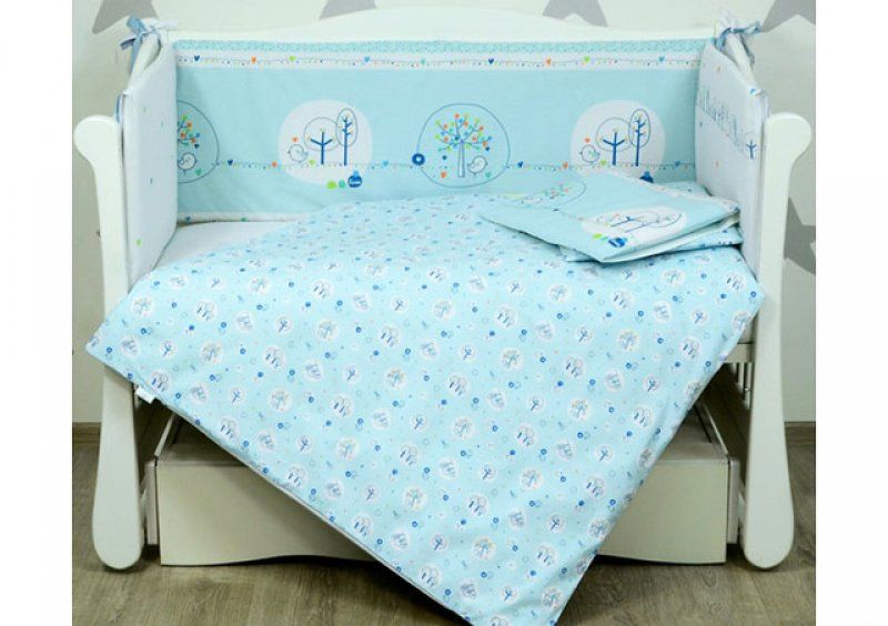 Постельный комплект Veres Forest blue 6 единиц