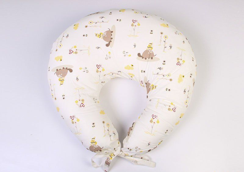 Подушка для кормления Veres Medium beige 90х200