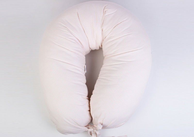 Подушка для кормления Veres Soft white-grey 70х165