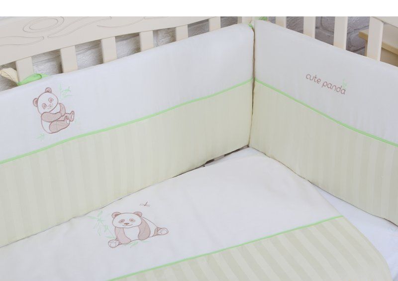 Детский постельный комплект Veres Cute Panda 7 единиц