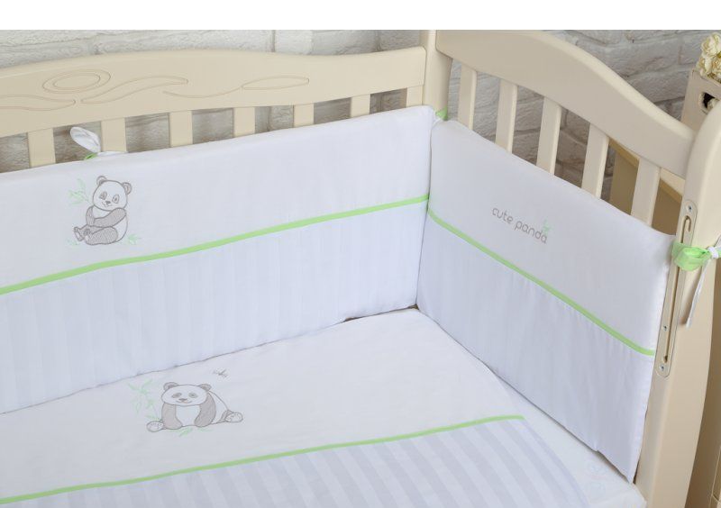 Детский постельный комплект Veres Cute Panda 7 единиц