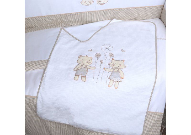 Детский постельный комплект Veres Fairy Tale beige 6 единиц