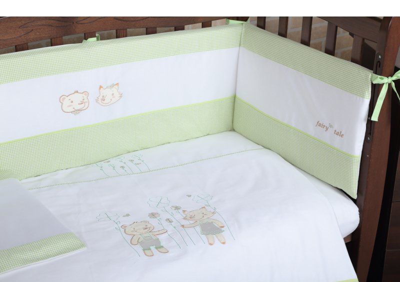 Постельное белье для новорожденного Veres Fairy Tale green 6 единиц
