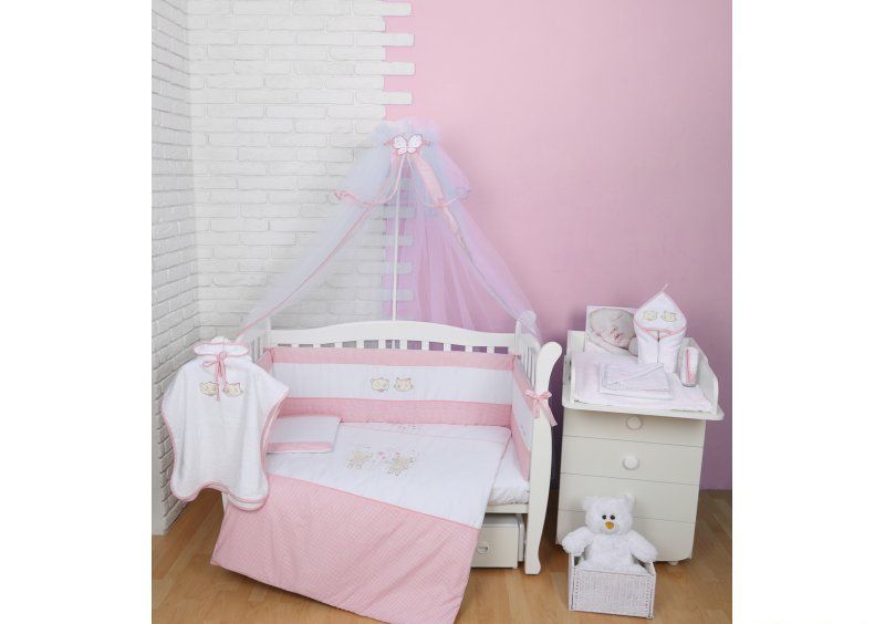 Постельное белье для новорожденного Veres Fairy Tale pink 7 единиц