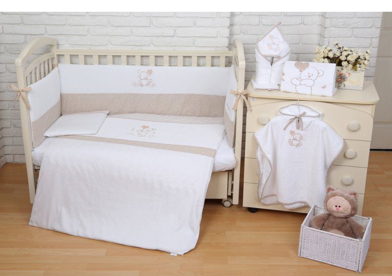 Постельное белье для новорожденного Veres Sweet Bear 6 единиц