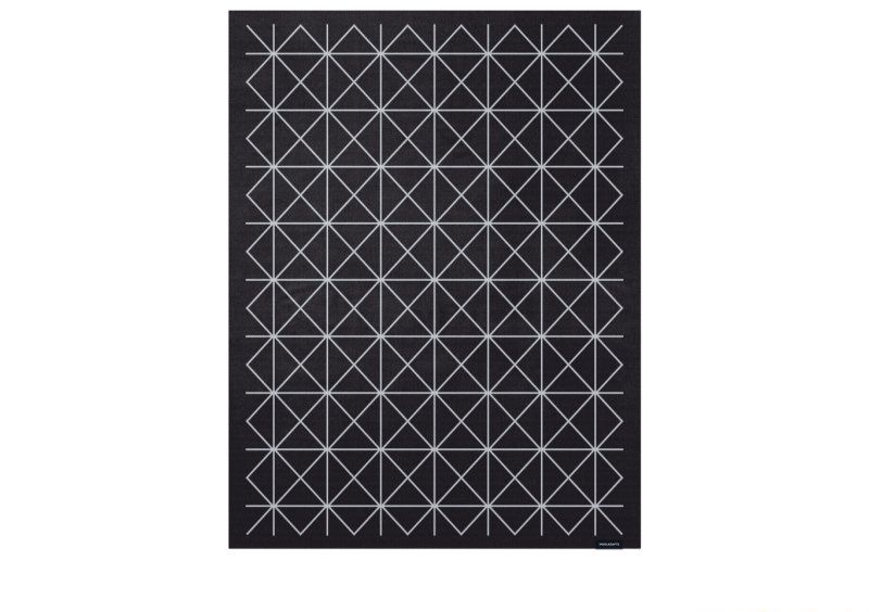 Плед CLASSIC GRID черно-серый