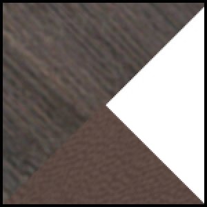 
Темное дерево/Белый глянец/Кожа коричневая
