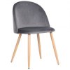 Стул обеденный Sherry beech/dark grey velvet 