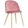 Стул обеденный Sherry beech/pink velvet 