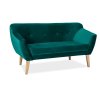 Прямой диван Bergen 2 Velvet 139х76 Зеленый 