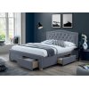 Кровать Electra Velvet 160x200 Серый 