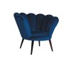 Кресло MAGNOLIA Velvet Bluvel 86 Темно-синий/Венге 