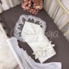 Конверт Elegance резинка с бантом молочный 