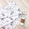 Пеленка муслин Коты в облаках серые 
